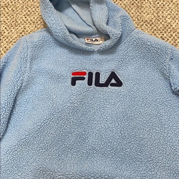 Cropped fluffy Fila sweater - Picture 1 of 1